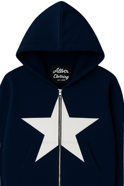 Dark Blue Zip-up Allstr Hoodie